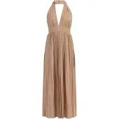 Faina Vestido de festa areia