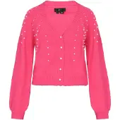 NAEMI Casaco de malha rosa