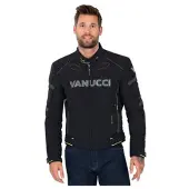 Vanucci RVX-4 jaqueta de tecido Preto/Cinzento 54