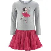 Happy girls Vestido acinzentado / cor-de-rosa / vermelho / preto