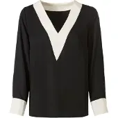 HEINE Blusa preto / branco
