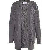 Usha WHITE LABEL Casaco de malha 'Teylon' cinzento escuro