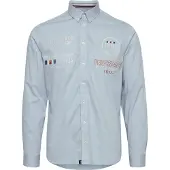 FQ1924 Camisa azul / mistura de cores
