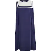 Dreimaster Vestido marinho / branco