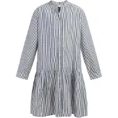 Dreimaster Vestido 'Mimo' azul escuro / branco