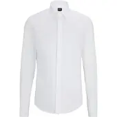 BOSS Camisa clássica 'H-HANK-TUX1' branco