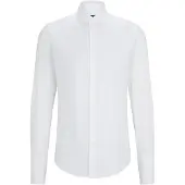 BOSS Camisa clássica ' H-Hank ' branco