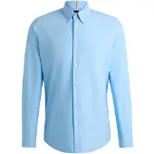 BOSS para homem. 50518304 Camisa Relegant Azul Claro (XL), Casual, Algodão, Clássico, Manga comprida