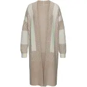 LASCANA Casaco de malha bege / branco