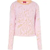 Swirly Pullover laranja claro / cor-de-rosa