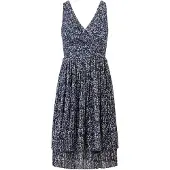 Kraimod Vestido azul / castanho / branco