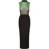 Kraimod Vestido bege / verde / preto