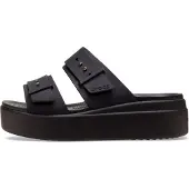 Crocs Chinelos BROOKLYN SANDAL LOWWDG W mulheres - Preto - 39 / 40