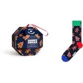 Happy socks Meias Longas Gingerbread Cookiess Gift Box Half