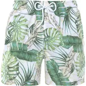 s.Oliver Calções de banho creme / verde / branco