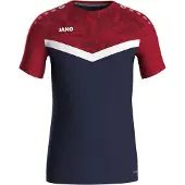 Jako Camisa funcionais navy / bordeaux / branco