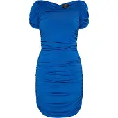 Faina Vestido azul cobalto
