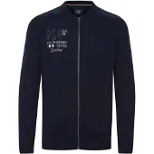 FQ1924 Casaco de malha 'Erland' navy / branco
