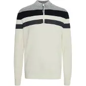 FQ1924 Casaco de malha 'Kyle' creme / cinzento / preto