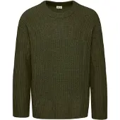 !Solid Pullover 'Nohi' verde escuro