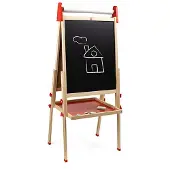 Eurekakids Cavalete De Madeira Tudo-em-1 Com Quadro Branco