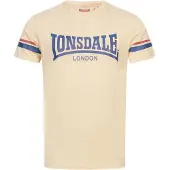 Lonsdale Camisa 'Creich' areia / genciana / vermelho