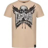 TAPOUT Camisa 'Creston' areia / cinzento claro / preto