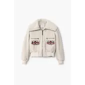 Desigual , Jaqueta trucker, AlgodÃO, Branco, XS