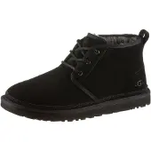 Ugg para homem. 3236 Botins de Couro Neumel preto (45), Plano, Cordão, Casual