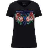 GUESS Camisa cinzento claro / vermelho / preto
