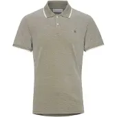 Casual Friday Camisa 'CFTristan' oliveira / branco