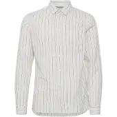 Casual Friday Camisa 'Anton' ecru / cinzento