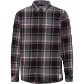 !Solid Camisa 'Craig' antracite / cinzento claro / vermelho ferrugem