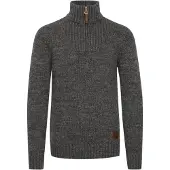 !Solid Pullover 'Philostrate' castanho / cinzento escuro