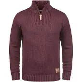 !Solid Pullover 'Petro' vermelho vinho