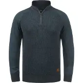 Blend Pullover 'Ganbolf' azul escuro / castanho / cinzento-prateado