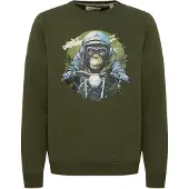 Blend Sweatshirt bege / azul / verde escuro / preto / branco