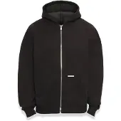 Dropsize Casaco em moletão preto / offwhite