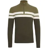 Blend Pullover 'Naresh' oliveira / verde escuro / branco