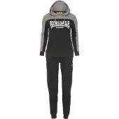 Lonsdale Fato de jogging cinzento / preto / branco