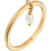 Elli Anel ouro / branco pérola