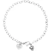 Purelei Pulseira 'Endless Love' prata / transparente