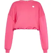 Swirly Sweatshirt amora / branco