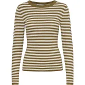 Ichi Pullover 'IHDiane' bege / oliveira