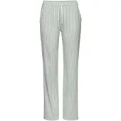 s.Oliver Calças de pijama verde pastel / branco