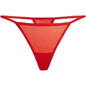 TEYLI Tanga 'Paski' vermelho fogo