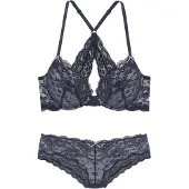 LASCANA Conjuntos de lingerie azul escuro