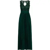 Kraimod Vestido de festa verde escuro