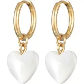 Elli Brincos 'Herz' ouro / branco pérola