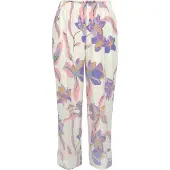 LASCANA Calças de pijama bege / roxo / rosa